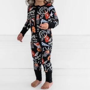 NWT Little Sleepies Limited Edition Slam Dunk Zippy 0-3M